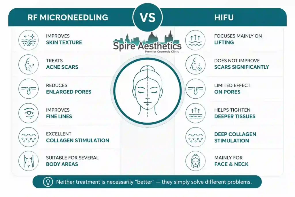 RF Microneedling vs HIFU: Which Treatment Gives Better Results Preston?